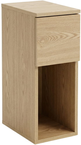 Edaxo Narrow storage table TENY, 20 × 30 × 55 cm, brown - Night Stand - Main image
