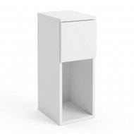 Edaxo Úzký odkládací stolek TENY, 20 × 30 × 55 cm, bílý - Night Stand