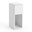 TENY narrow storage table, 20 × 30 × 55 cm, white