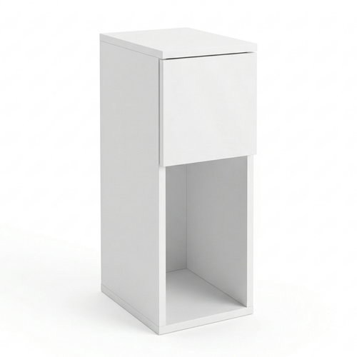 Edaxo TENY narrow storage table, 20 × 30 × 55 cm, white - Night Stand - Main image