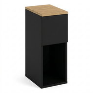 Edaxo Úzký odkládací stolek TENY, 20 × 30 × 55 cm, černý - Night Stand