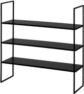 4Living Metal shoe shelf 20 × 60 × 60 cm, black - Shoe Rack