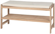 Wenko Acina Wooden shoe rack with seat 34 × 90 × 45 cm - Shoe Rack