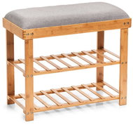Zeller Bamboo shoe rack with seat 60 × 50 × 29 cm - Shoe Rack