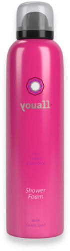 YouAll Shower Foam with Grape Seed Oil (200ml) - Shower Oil - Main image