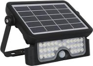 LED solární reflektor se senzorem pohybu CAMPO 8W/4000K/600Lm/IP65/Li-on 3,7V/3Ah, černé - LED reflektor