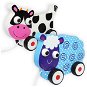  Pet on a string Cow &amp; Sheep  - Push and Pull Toy