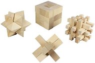 Wooden Logic Puzzle 4 Sätze - Spielset