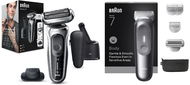 Braun Series 7 71-S7200cc Silver + Braun 7 BG7550 - Sada