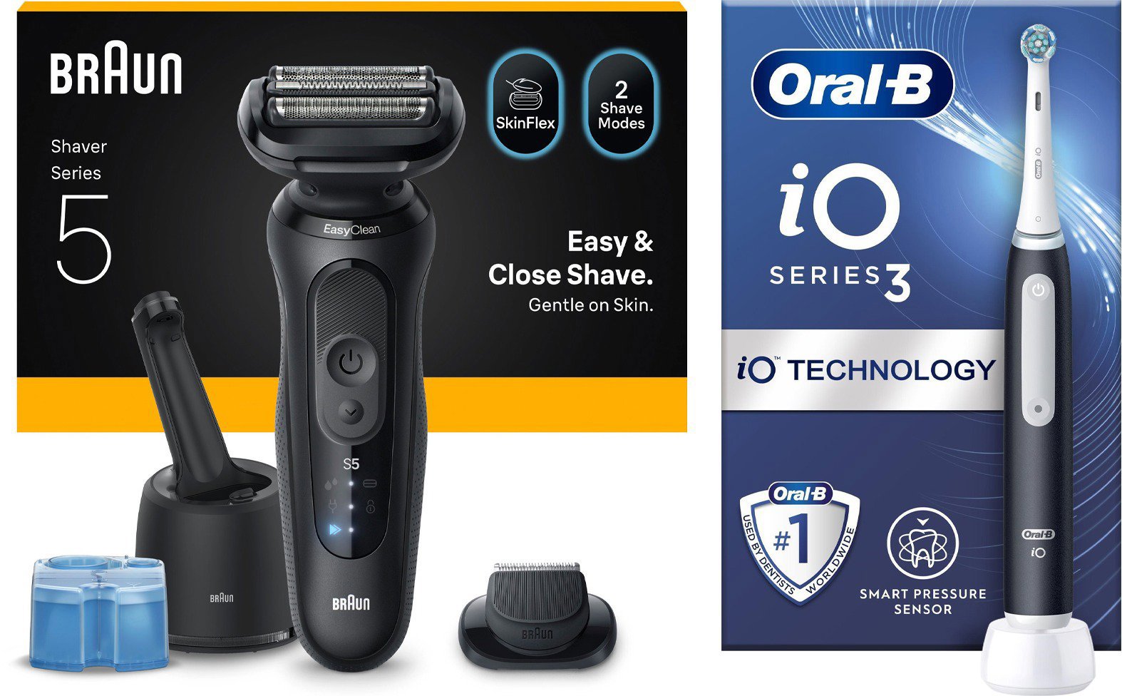 Braun Series 5 52-N7200cc + Oral-B iO 3 fekete