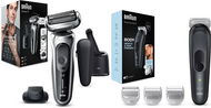 BRAUN Series 7 71-S7200cc ezüst borotva + Braun 3 BG3350 testszőrtelenítő - Borotva