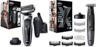 Braun Series 7 71-S7200cc Silver + trimmer Braun Series X XT5300 - Razor