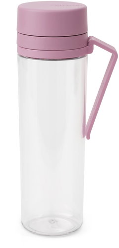 Brabantia Make & Take Water Bottle with Infuser, Lilac Pink - Drinking Bottle - Main image