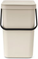 Brabantia Sort & Go Waste Bin 25L, Soft Beige - Rubbish Bin