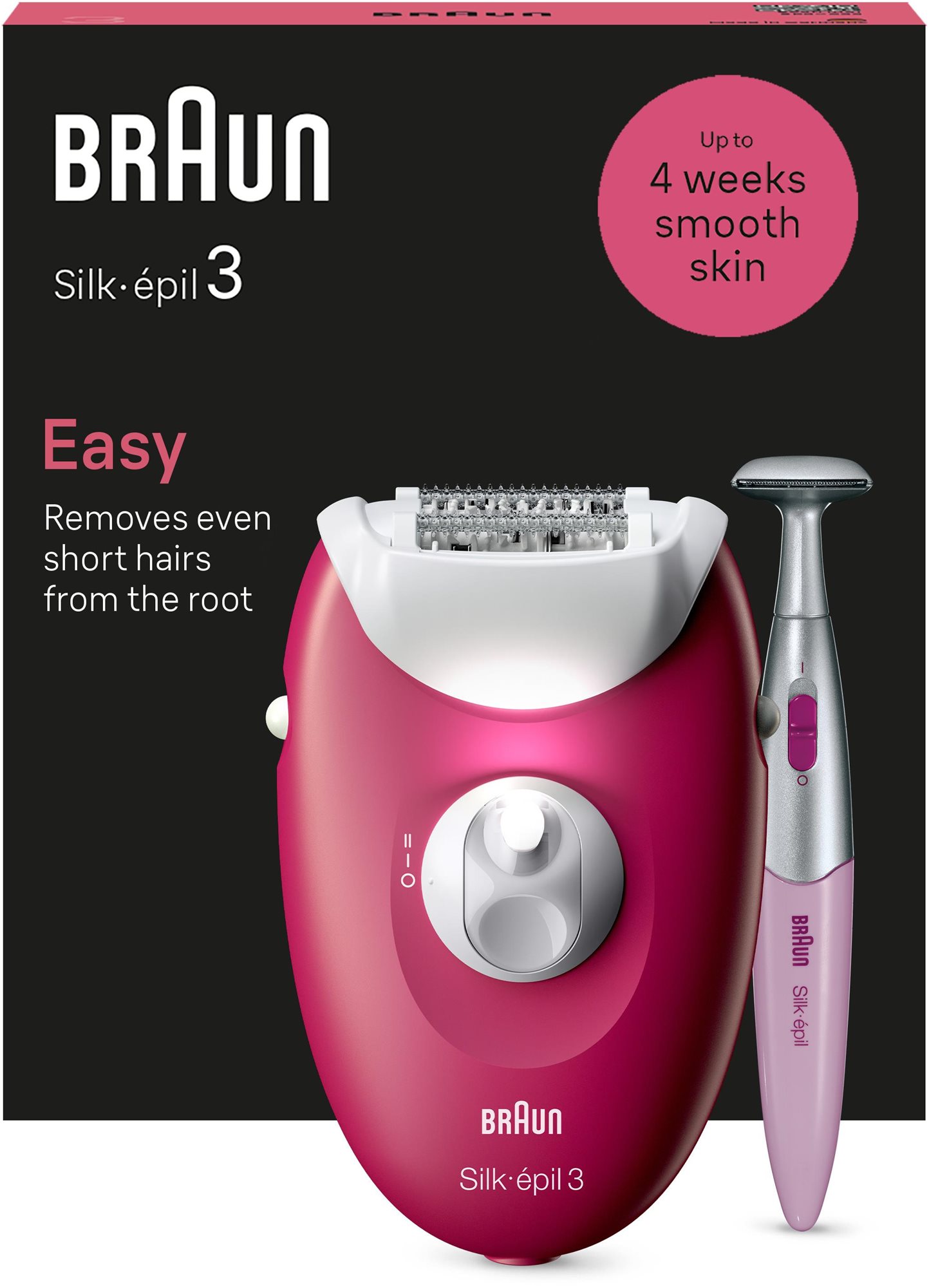 Braun Silk-épil 3 3-202, málna