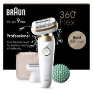 Braun Silk·épil 9 Flex 9-071 3D, Biely/Zlatý - Epilátor