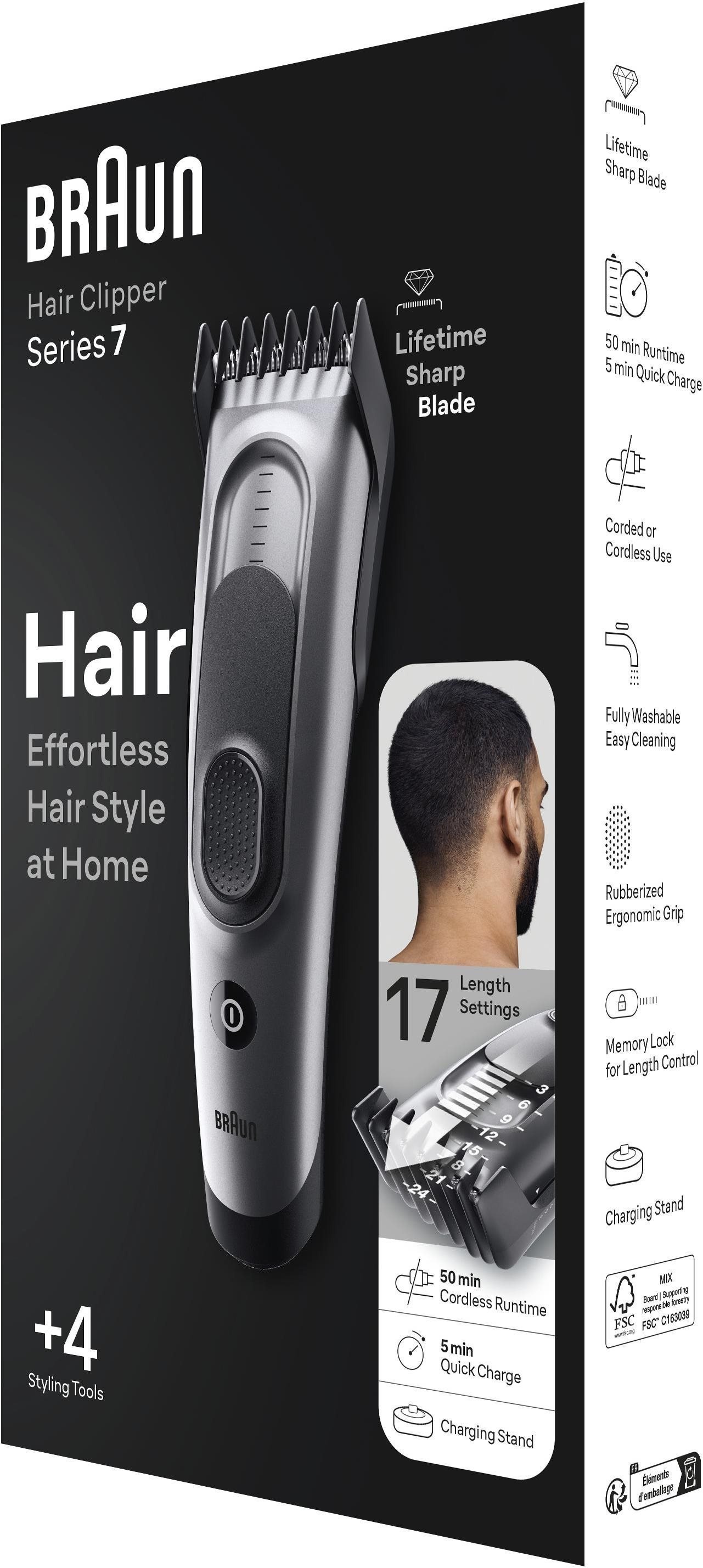 Braun Series 9 PRO+ Wet & Dry + Braun Series 7 HC7390 hajvágó képe