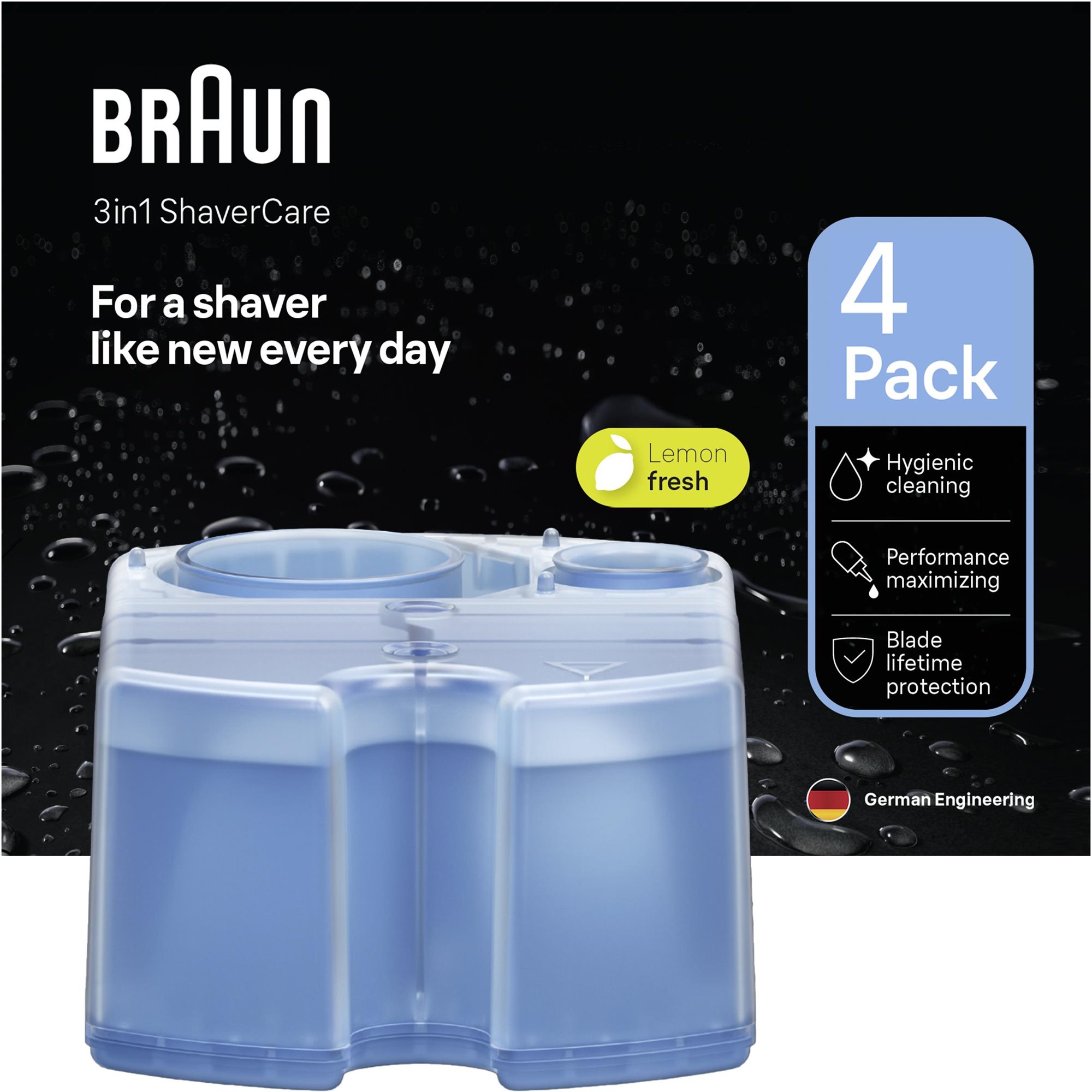 Braun Clean & Renew Kartuschen für Braun SmartCare und Clean&Charge, 4 Stück für 16,90 €