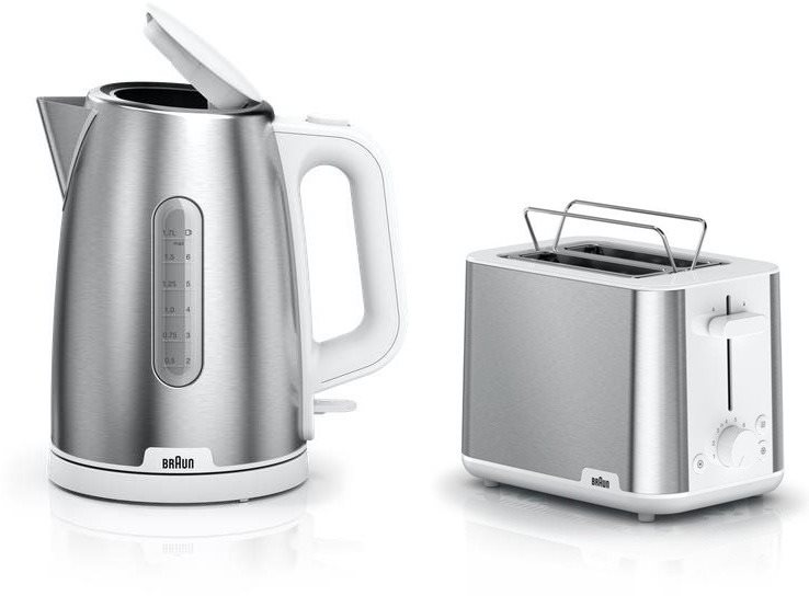 BRAUN PurShine WK1500.WH vízforraló + BRAUN PurShine HT1510.WH kenyérpirító