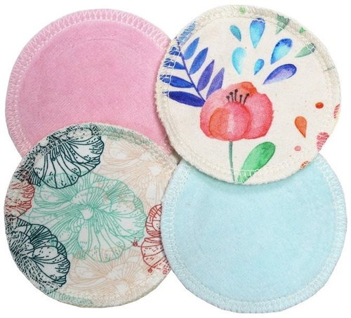 Cloth make-up remover pad: cotton knit and baby plush - Makeup Remover Pads - Main image