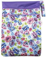 Double chamber bag (PUL) - Peonies S - Nappy Bags