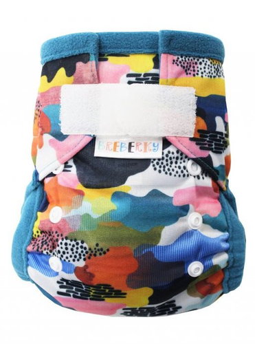 Pocket Diaper (S) - Painted Clouds SZ - Cloth Nappies - Main image