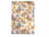 Changing mat (PUL) - What bears dream about, yellow velour - Changing Pad