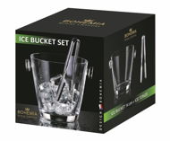 BOHEMIA ROYAL CRYSTAL Ice bucket set (97A07/14 cm + handles + tongs) - Chladič nápojov