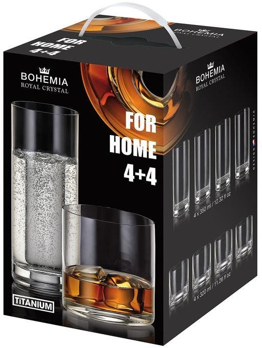 Bohemia Royal Crystal FOR HOME üveg - 8 db