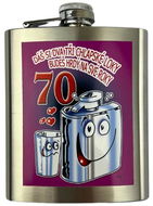 DIVJA Dárková placatka Dáš si dva tři chlapské loky - 70tka 200 ml  - Placatka