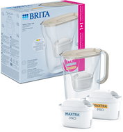 Brita Style Essential +2 filtry Maxtra Pro (Hard Water a Pure Performance), písková - Filtrační konvice