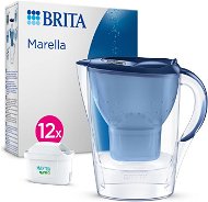 BRITA Marella 2,4 l blau 2024 + 12 MAXTRA PRO All in 1 - Filterkanne