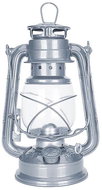 Brilagi - Petrolejová lampa Lantern 24,5 cm stříbrná - Lantern