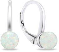 Brilio Silver EA727W with synthetic opals (Ag 925/1000, 2,18 g) - Earrings