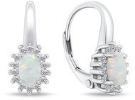 Brilio Silver EA933W with synthetic opals (Ag 925/1000, 2,98 g) - Earrings