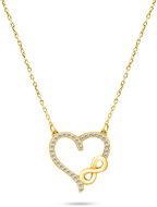 Brilio Silver NCL52Y gold plated with cubic zirconia (Ag 925/1000, 3 g) - Necklace