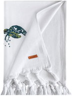 Bricini Plážová osuška Turtle Beach bílá - Bath Towel