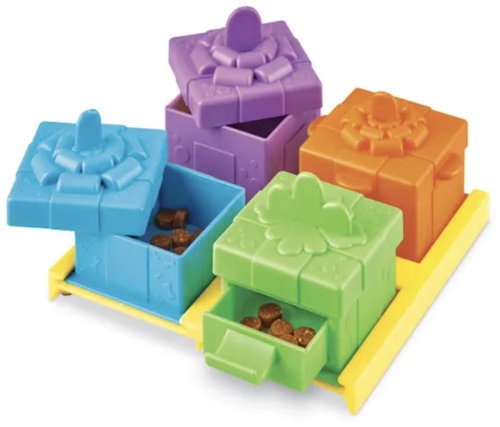 Brightkins Presents interactive dog treat puzzle - Puzzles for Dogs - Main image