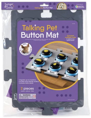 Brightkins Hunger For Words Talking Pet Button Mat, communication buttons - Interactive Dog Toy - Main image
