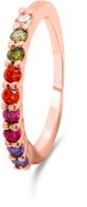 Brilio Silver Bronze ring with coloured cubic zirconia RI063R (Ag925/1000, 1,48 g) - Ring