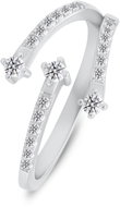 Brilio Silver Silver ring with sparkling cubic zirconia RI133W (Ag925/1000, 1,86 g) - Ring