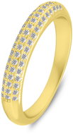 Brilio Silver Gold plated ring with sparkling cubic zirconia RI135Y 54 mm (Ag925/1000, 1,84 g) - Ring