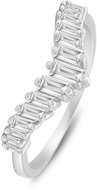 Brilio Silver Silver ring with clear cubic zirconia RI140W 50 mm (Ag925/1000, 2,29 g) - Ring