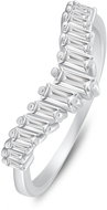 Brilio Silver Silver ring with clear cubic zirconia RI140W (Ag925/1000, 2,29 g) - Ring