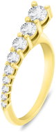 Brilio Silver Gold plated ring with cubic zirconia RI119Y (Ag925/1000, 2,2 g) - Ring