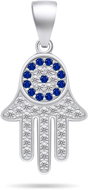 Brilio Silver Pendant with cubic zirconia Hamsa PT79W (Ag925/1000, 2,1 g) - Charm