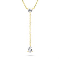Brilio Silver Gold plated ladies necklace with cubic zirconia NCL194Y (Ag925/1000, 3,04 g) - Necklace
