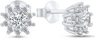 Brilio Silver Sparkling silver earrings with cubic zirconia EA325W (Ag925/1000, 1,7 g) - Earrings