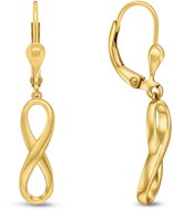 Brilio Silver Gold plated Infinity earrings EA327Y (Ag925/1000, 2,58 g) - Earrings