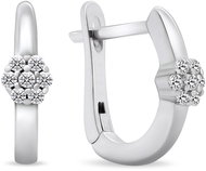 Brilio Silver Silver earrings with cubic zirconia EA533W (Ag925/1000, 3,19 g) - Earrings